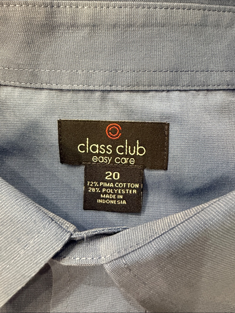 Class Club Blue Button-Up Dress Shirt Boys Size 20 - Picture 7 of 7